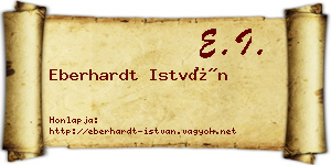 Eberhardt István névjegykártya